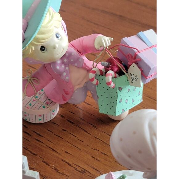 Vintage Precious Moments Resin Plastic Holidays Sculptures Figurines Lot of 4 - Picture 6 of 16